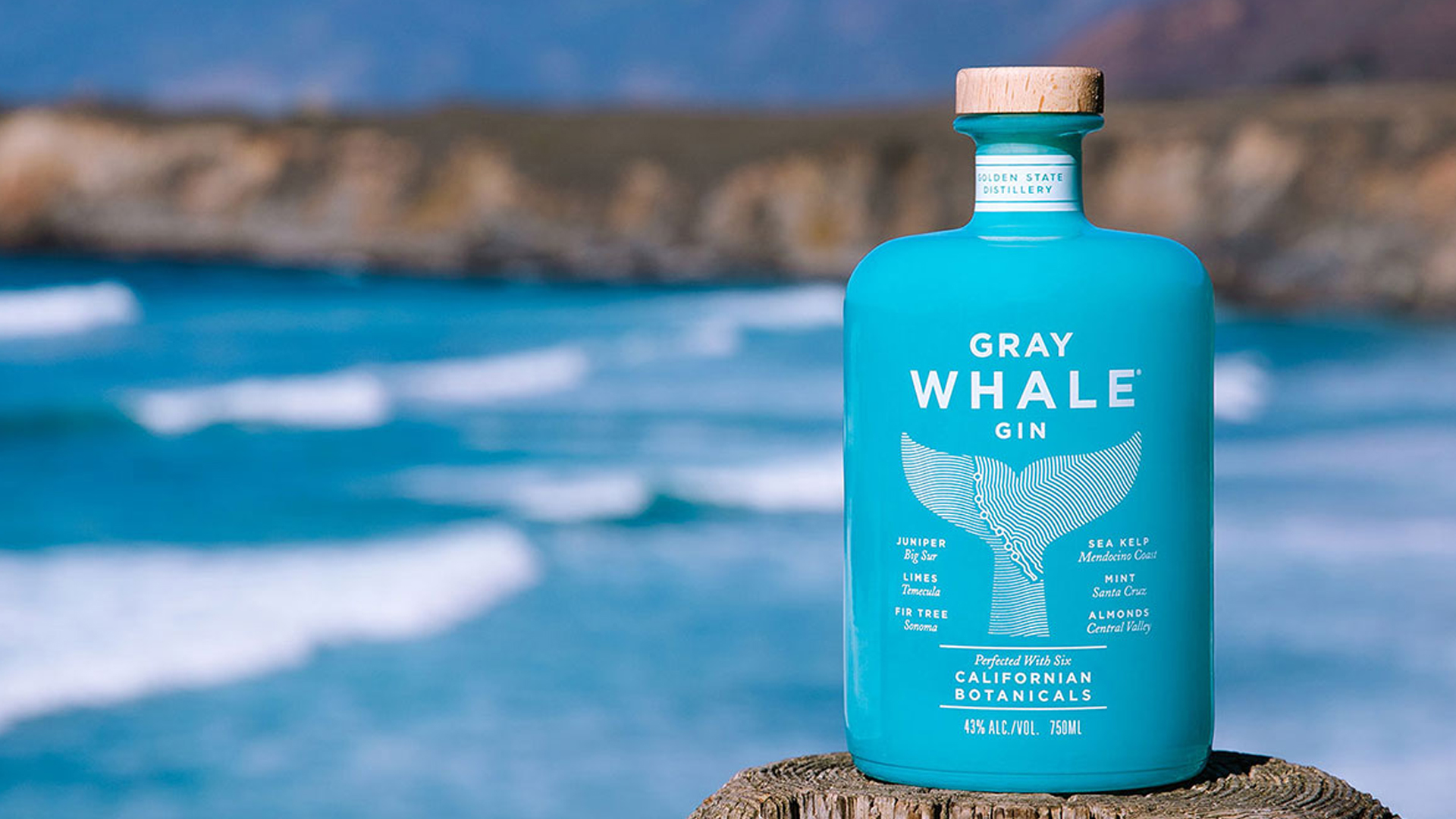 Grey Whale Gin custom glass packaging by Global Package