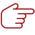 A red line drawing of a hand pointing  AI-generated content may be incorrect.